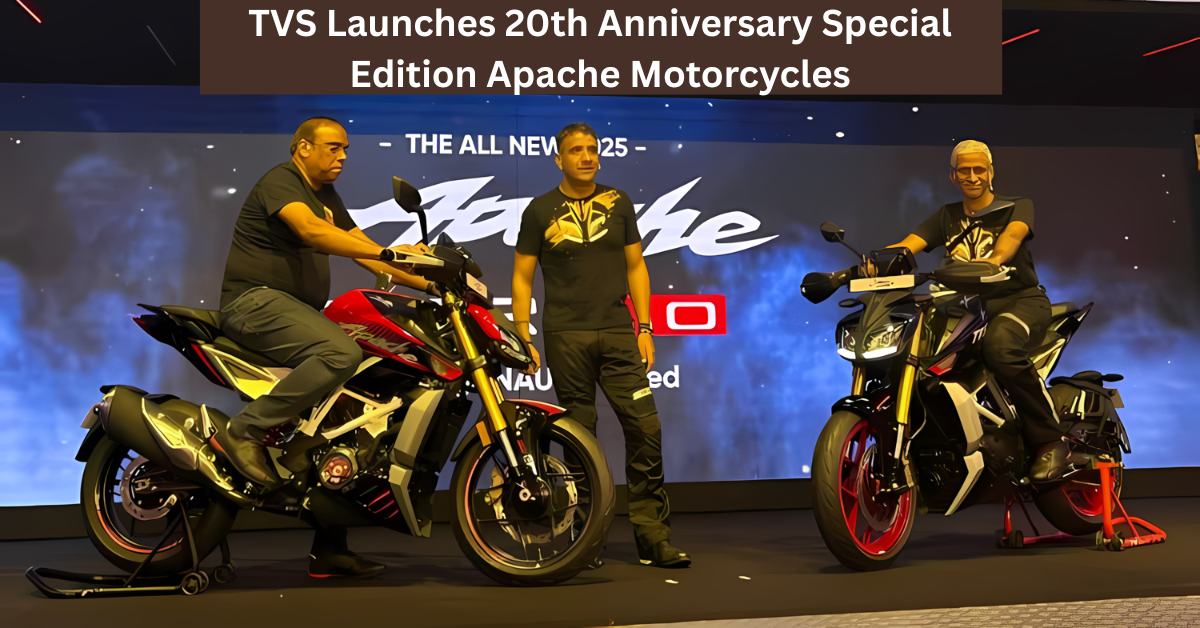 TVS Launches 20th Anniversary Special Edition Apache Motorcycles to Captivate Riders