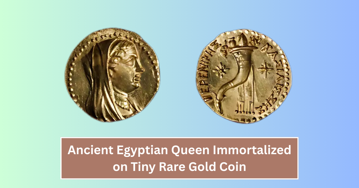 Ancient Egyptian Queen Immortalized on Tiny Rare Gold Coin